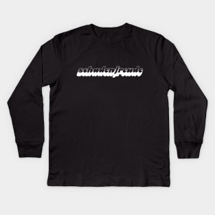 Schadenfreude - White Kids Long Sleeve T-Shirt